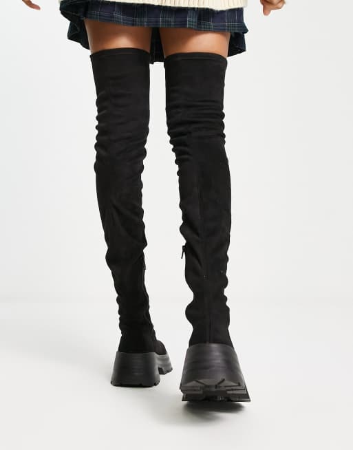 Asos over knee outlet boots