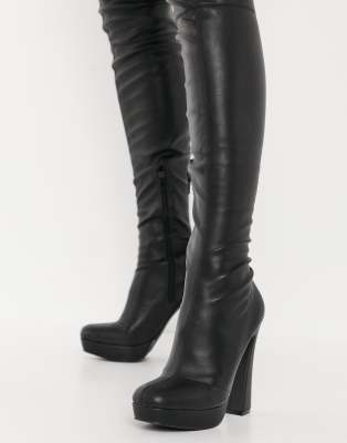 asos high knee boots