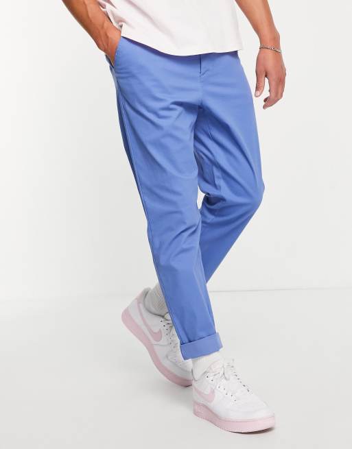 ASOS DESIGN - Klare blå tapered chinos