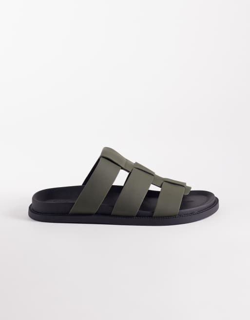 ASOS DESIGN - Klassieke sandalen met bandjes in kaki, 2 van 4
