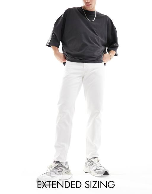 ASOS DESIGN - Klassieke stugge jeans in wit