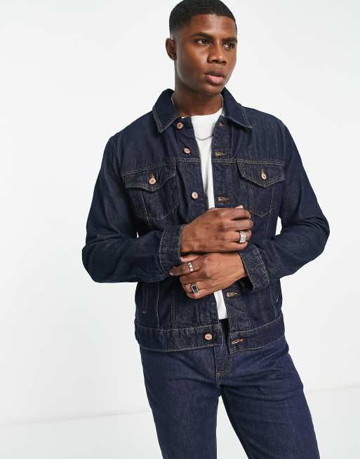 ASOS DESIGN - Klassisk denimjakke i indigoblå