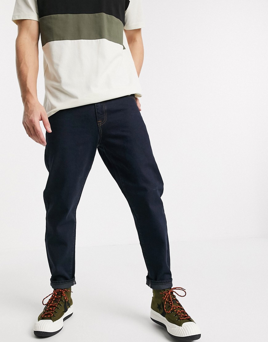 ASOS DESIGN - Klassiske rigid jeans i indigo-Blå