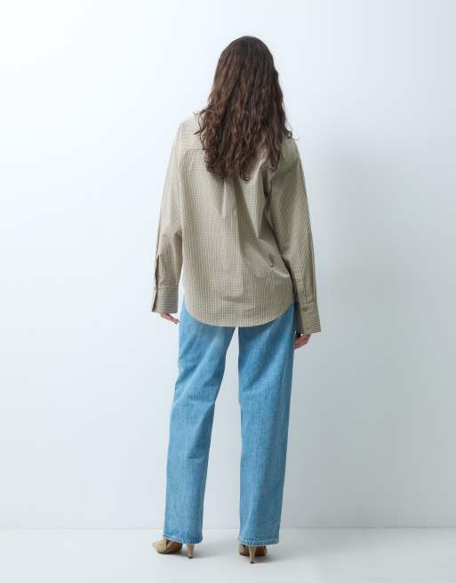 ASOS DESIGN klasyczna koszula bawełniana w beżową kratę, 5 z 9