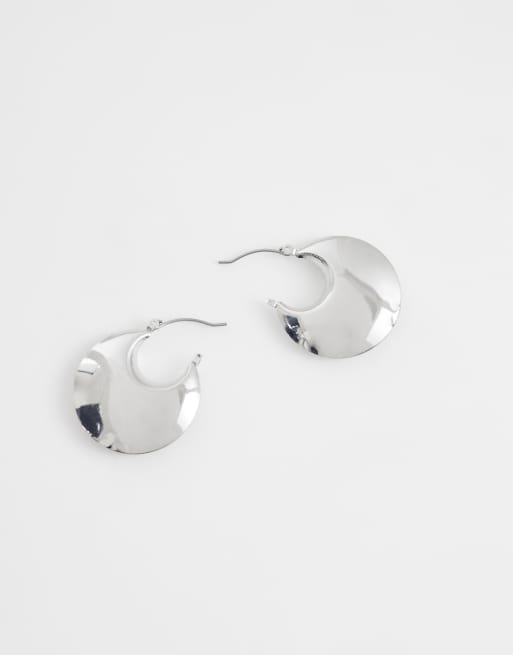 ASOS DESIGN - Kleine, dikke oorringen in zilverkleur, 4 van 4