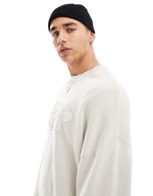 ASOS DESIGN – Kleine Fischermütze in Schwarz mit Zopfmuster