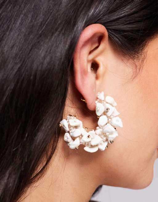 ASOS DESIGN – Klobige Creolen mit Kunststein-Splittern, 3 von 3