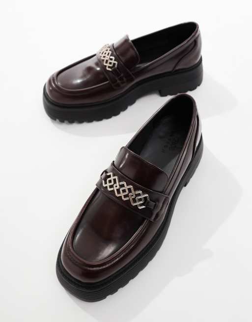 ASOS DESIGN – Klobige Loafer in Burgunderrot, 2 von 4