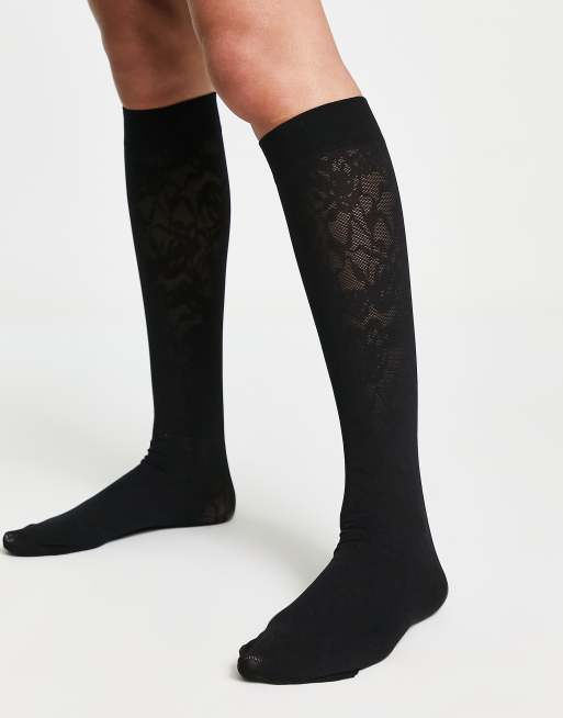 lace high socks