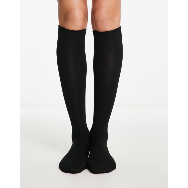 Black deals long socks