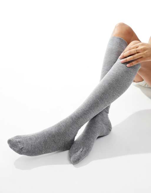 Over the knee socks on sale grey