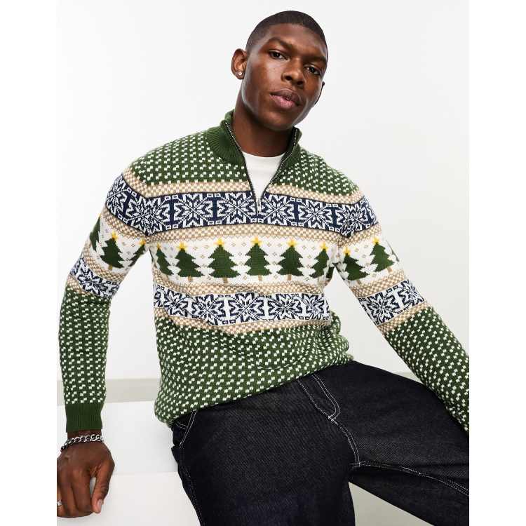 Mens fair isle christmas on sale sweater