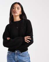 Miss Selfridge blanket stitch cardigan in navy