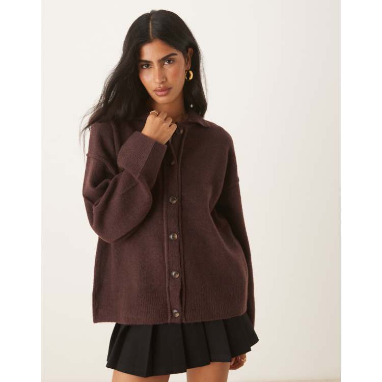 トップス Time is on NEW MIX COLLARED CARDIGAN Osky men's cardigan - Caramel - Buy online at NN.07®