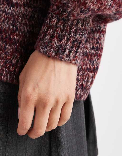ASOS DESIGN knit edge to edge cardigan in multiply
