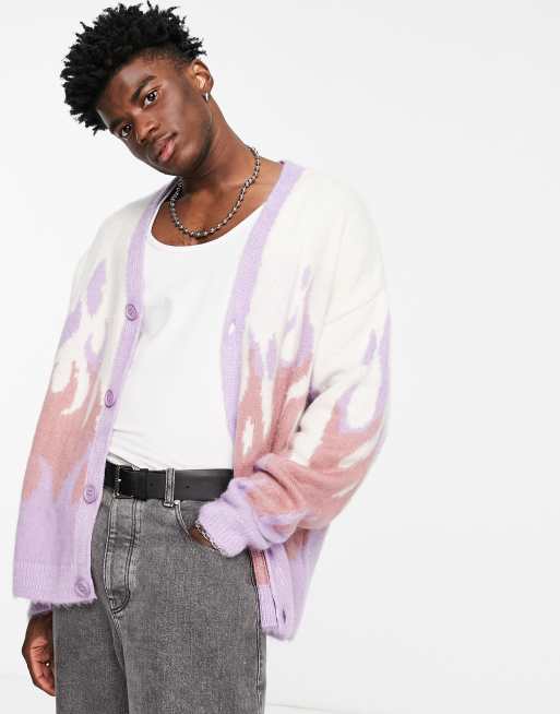 Pink hot sale cardigan asos