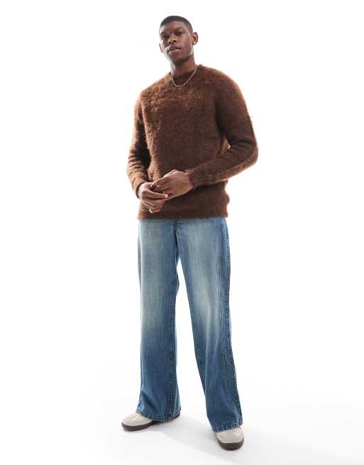 トップス SOL x FUC All around Knit Sweater(Brown) BrainDeadboxyknitsweaterbrown_