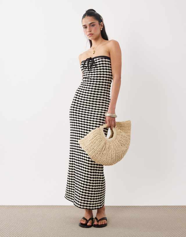 ASOS Design - Bandeau Maxi Dress - Women - Polyester/Cotton - L