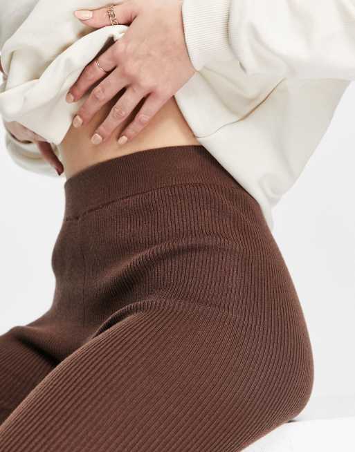 Brown Leggings And Sweaters Sweater Maroon Leather Leggings Outfit