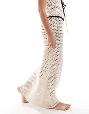 Asos Design Knit Maxi Beach Skirt