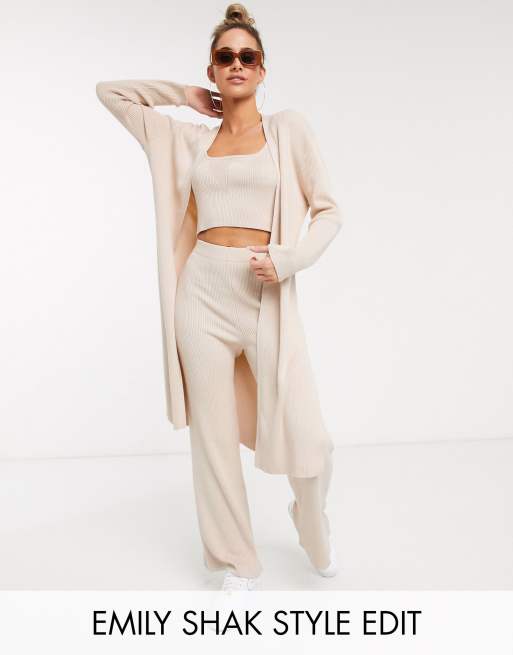 ASOS DESIGN knit co-ord in Camel, 4 of 4