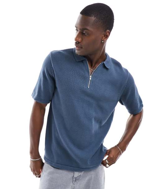 dark grey polo t shirt