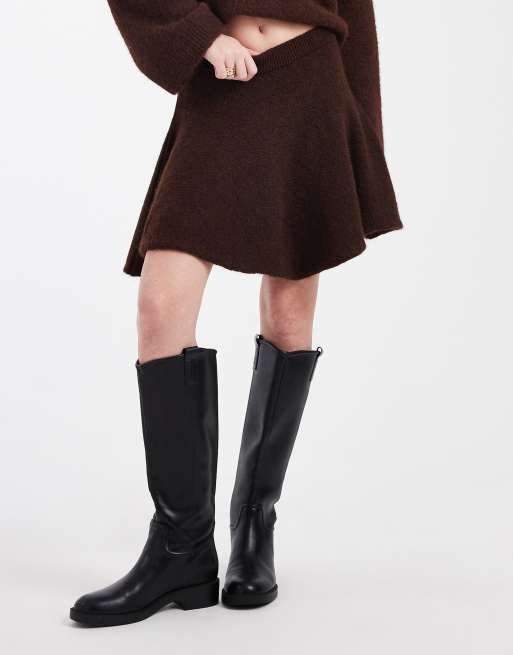 ASOS DESIGN knit mini skirt in brown - part of a set, 2 of 5