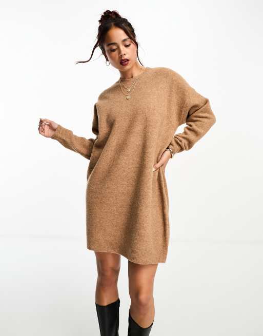 Oversized mini store sweater dress