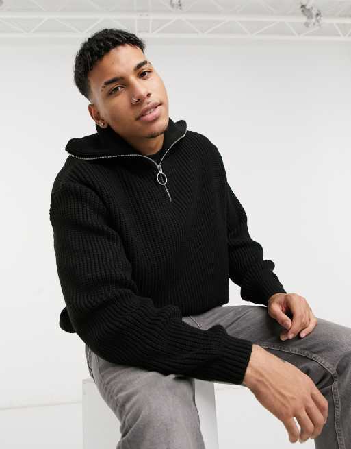 Half zip oversized online jumper