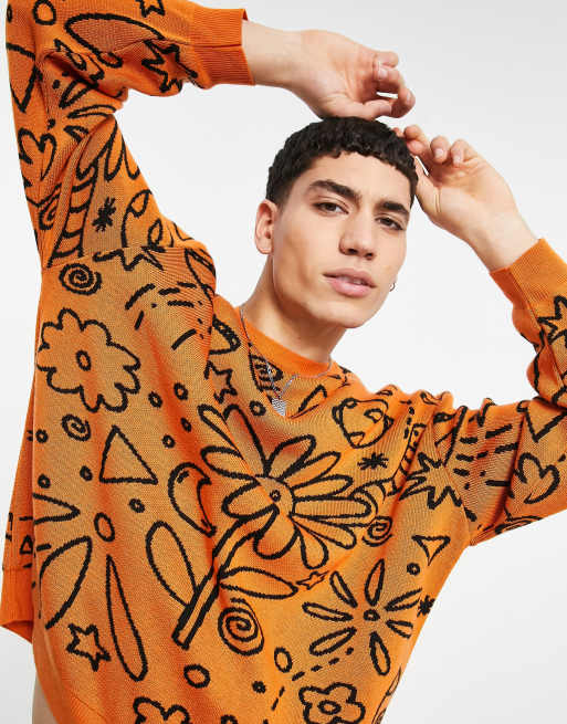 Asos discount graphic sweater