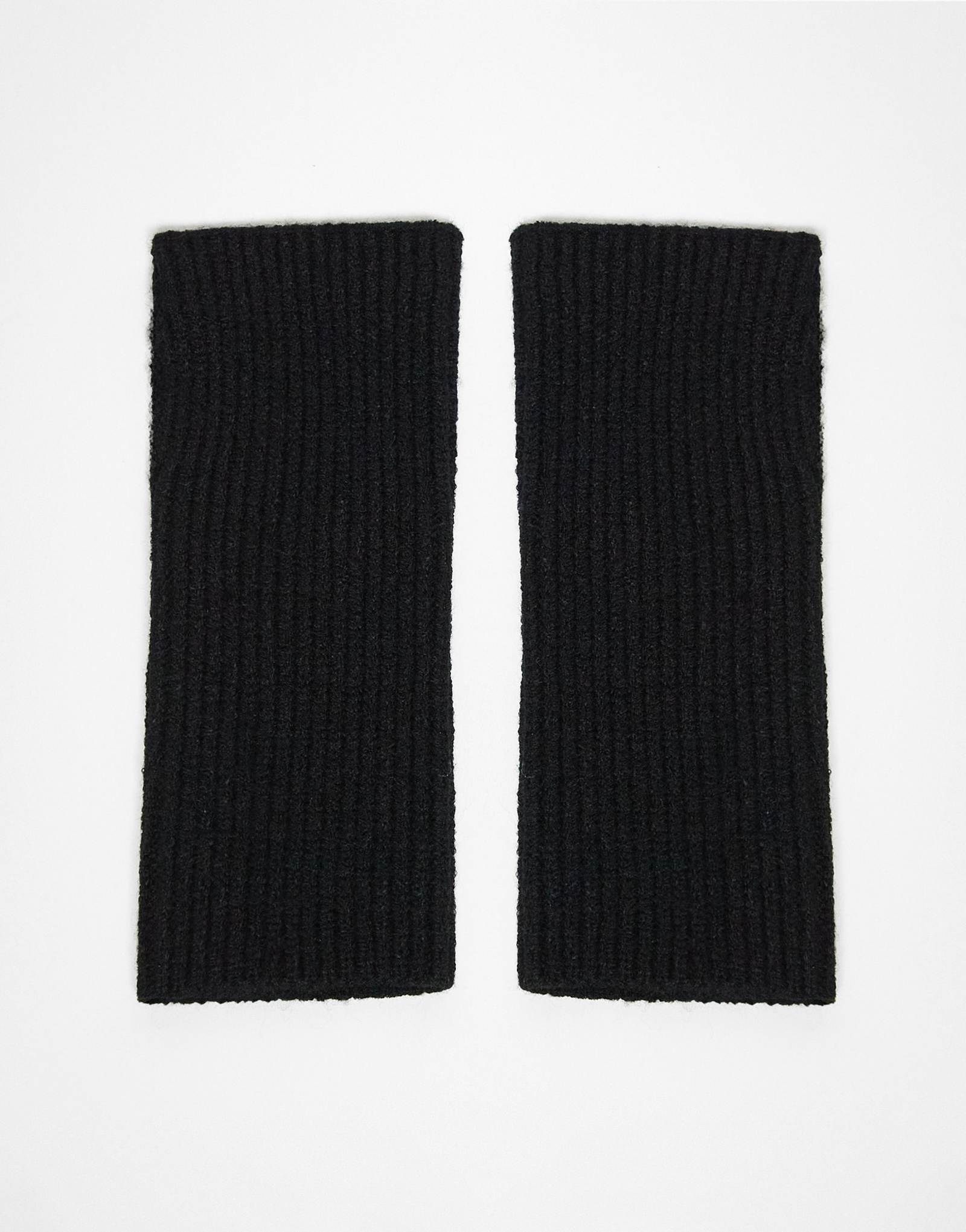 Дизайнерские вязаные грелки для ладоней ASOS черного цвета