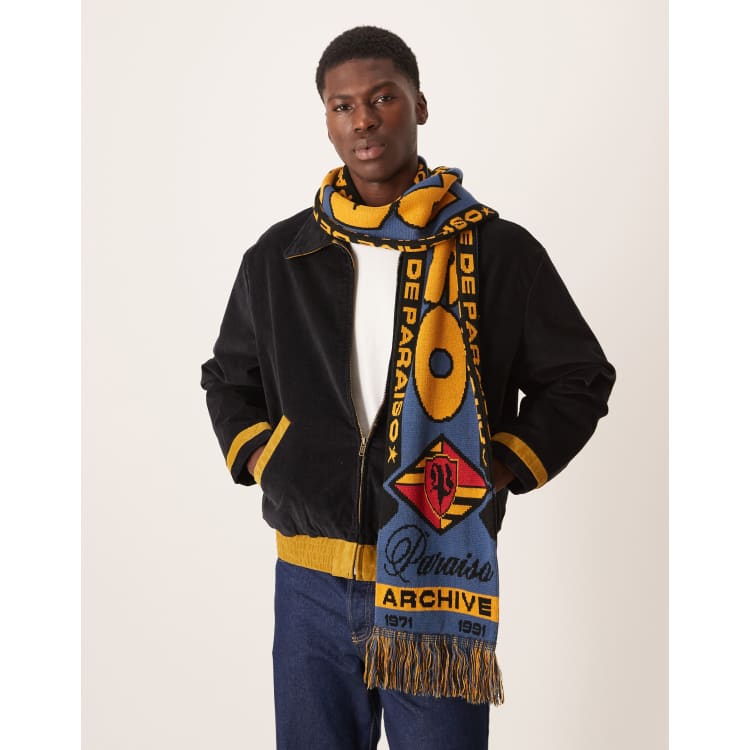 ASOS DESIGN knit Paraiso graphic soccer scarf | ASOS