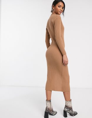 rib midi dress