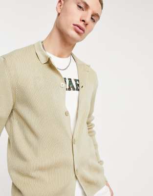 cardigan and button up shirt