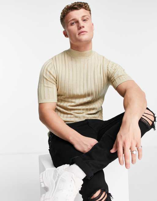 Asos turtleneck outlet t shirt