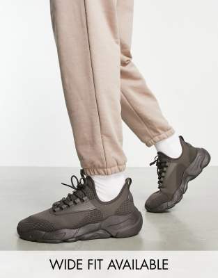 asos leather trainers