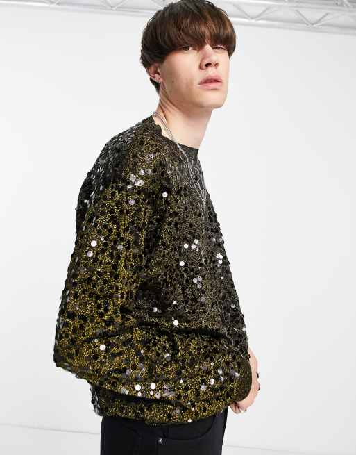 Asos sequin jumper sale