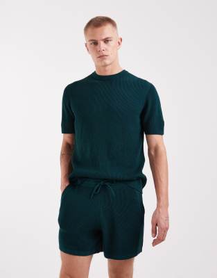 ASOS DESIGN knit shorts in green - part of a set green 7690₽