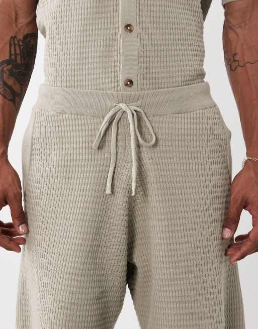 ASOS DESIGN knit shorts in sage green - part of a set, 5 of 5