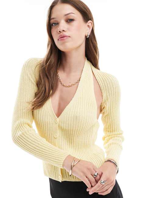 ASOS DESIGN knit shrug in buttermilk - part of a set