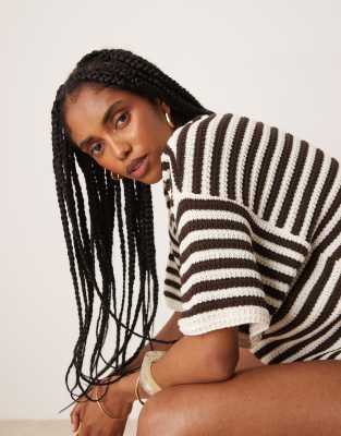 Asos Design Knit Stitch Relaxed T-shirt