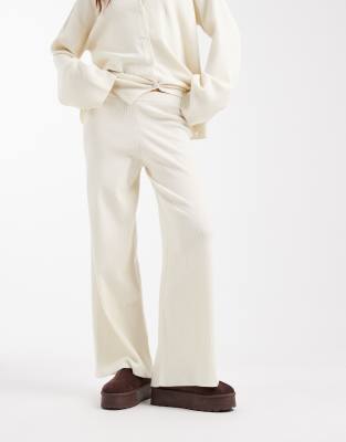 Asos Design Knit Super Soft Lounge Pants In White