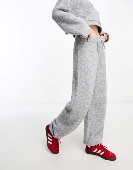 Knit sweatpants set hot sale