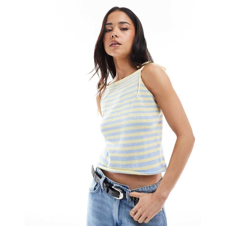 NKNIT rib mini tank top(navy、yellow) 11625501_2367651.jpg