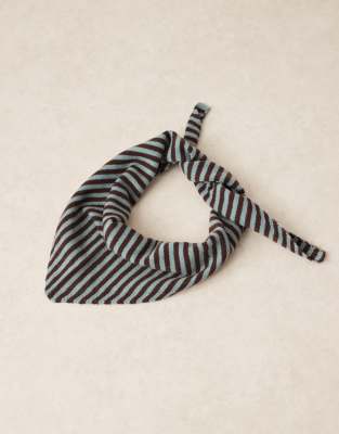 Asos Design Knit Triangle Scarf In Multi