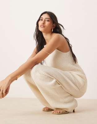 ASOS DESIGN KNIT WIDE LEG PANTS 