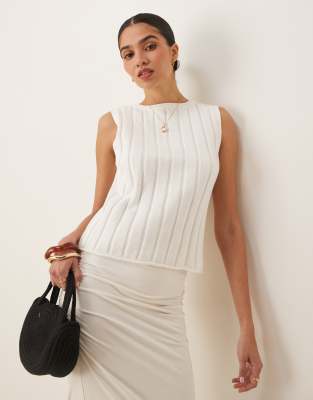 Asos Design Knit Wide Rib Tank Top