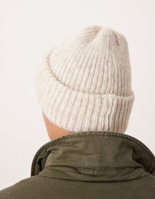 ASOS DESIGN knitted beanie in gray, 2 of 3