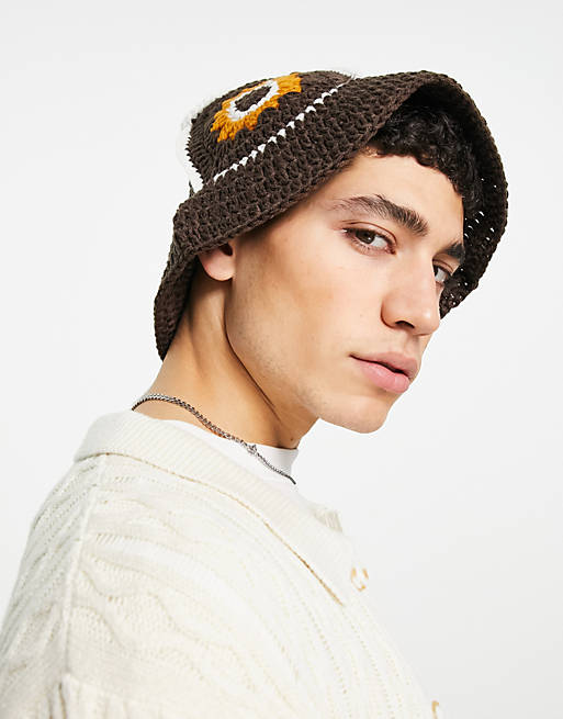 ASOS DESIGN knitted bucket hat