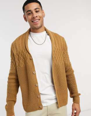 tan shawl cardigan
